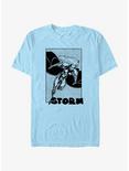 Marvel X-Men Storm Outline Style  T-Shirt, LT BLUE, hi-res