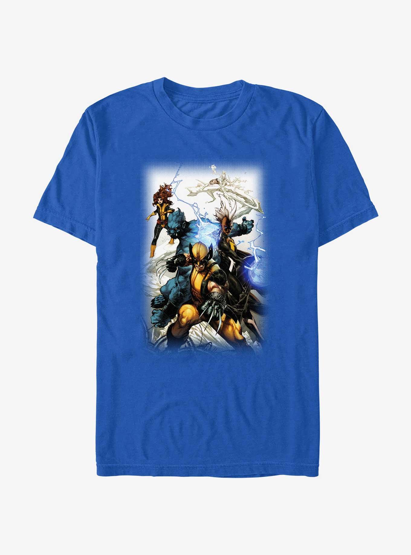 Marvel X-Men Attack Stance T-Shirt, ROYAL, hi-res