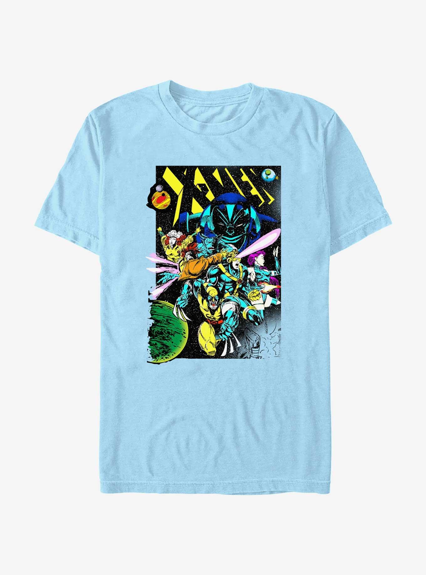 Marvel X-Men Outerspace Battle T-Shirt, LT BLUE, hi-res