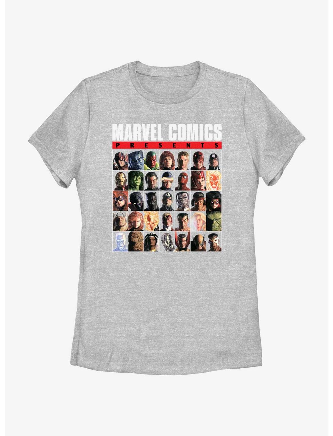 Marvel Comics Avengers Characters Womens T-Shirt, ATH HTR, hi-res