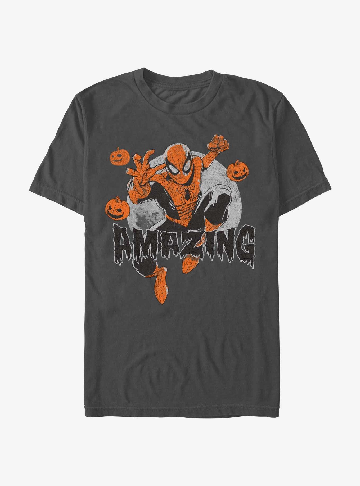 Marvel Spider-Man Amazingly Fly T-Shirt, CHARCOAL, hi-res
