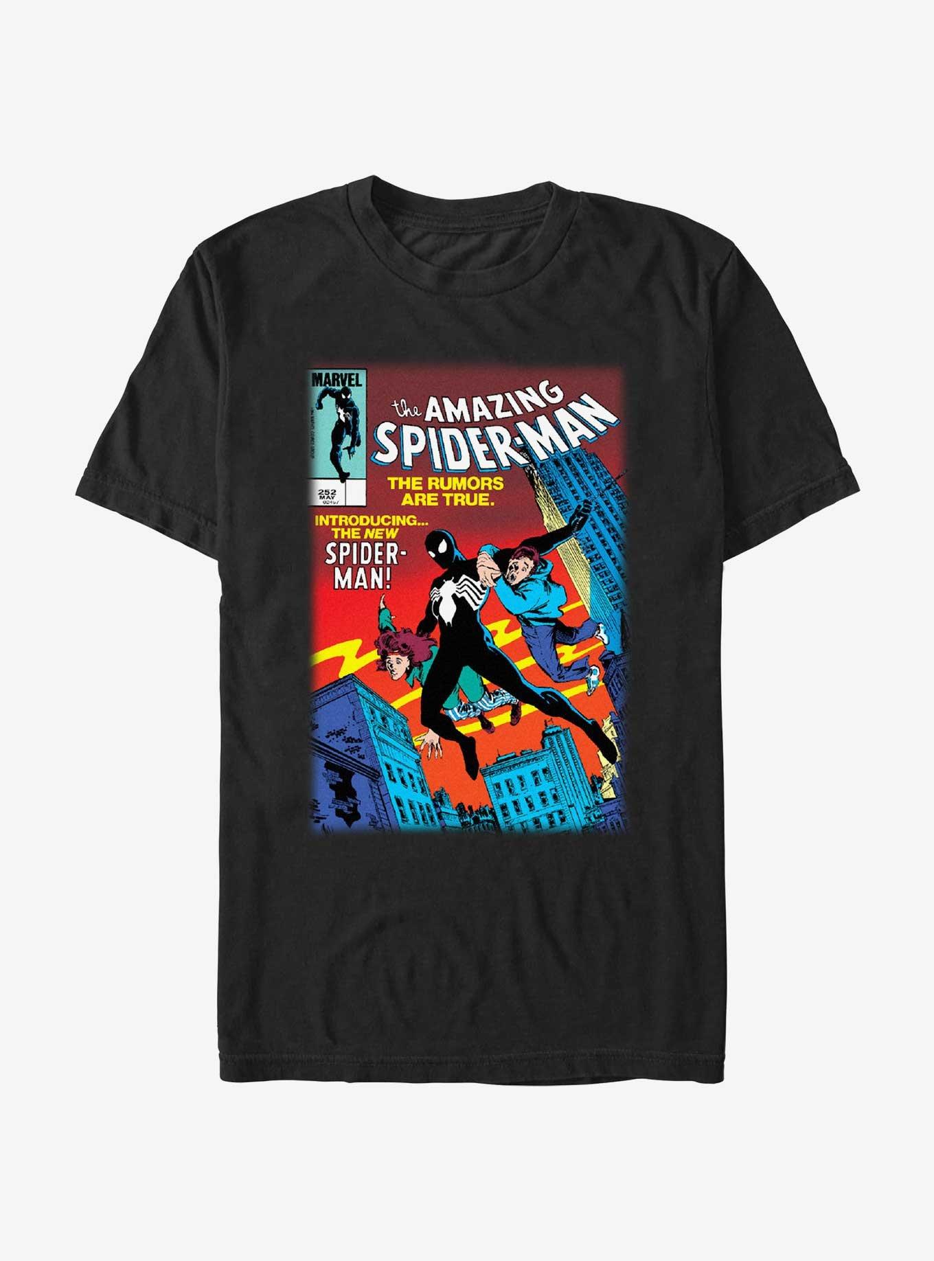 Marvel Spider-Man The Rumors Are True Comic Cover  T-Shirt, , hi-res