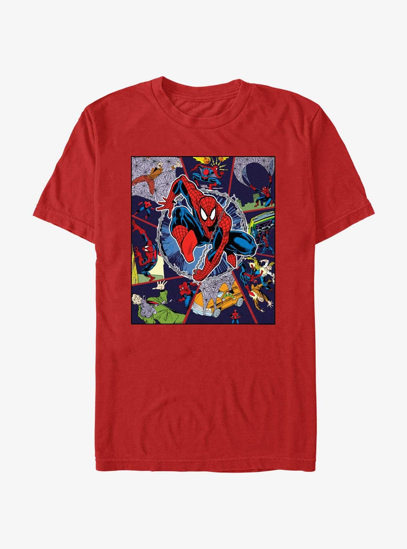Marvel Spider-Man Comic Strip Collage T-Shirt, , hi-res