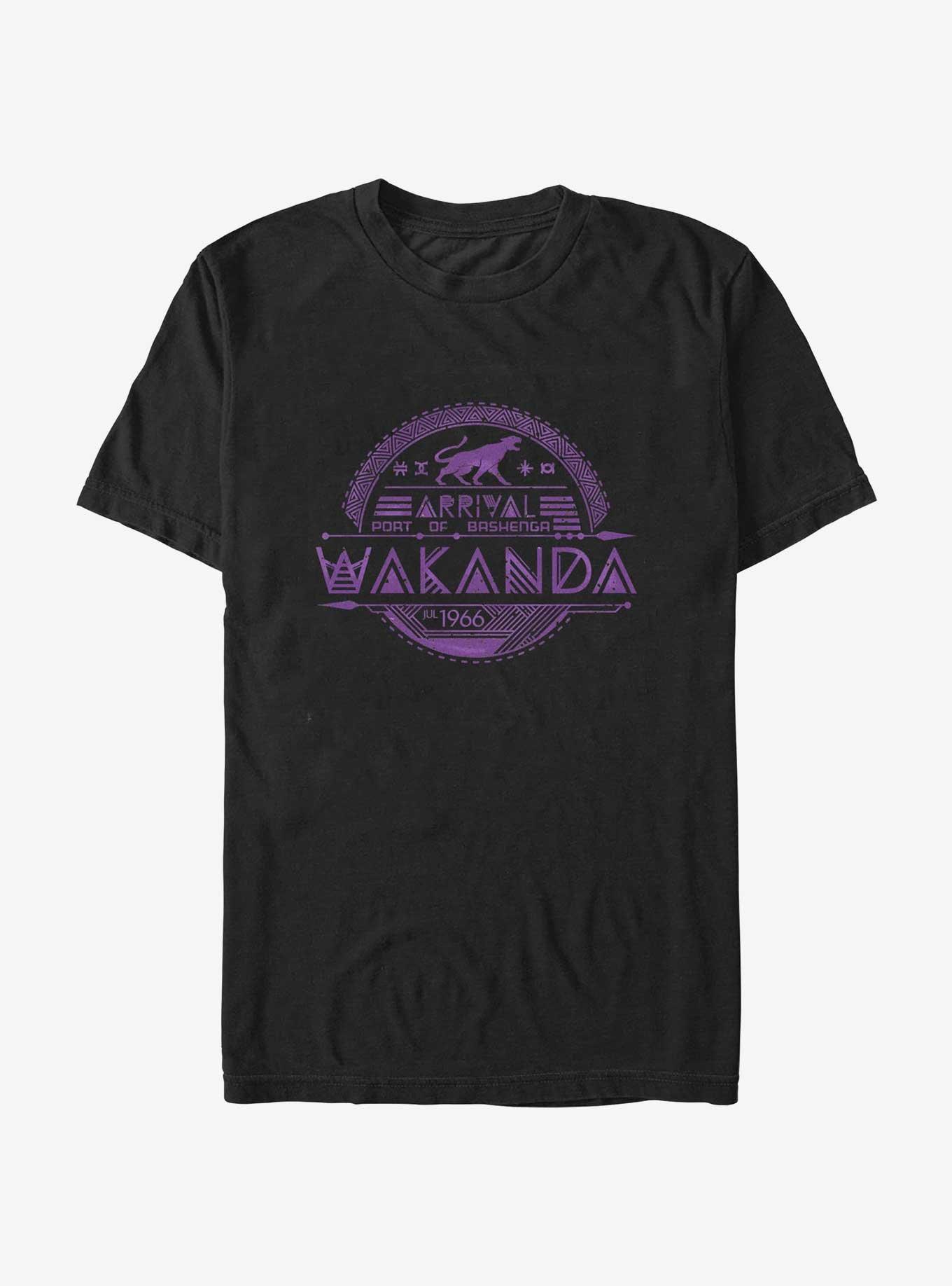 Marvel Avengers Port Of Bashenga Wakanda T-Shirt, BLACK, hi-res