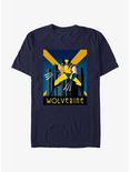 Marvel X-Men Wolverine Deco City T-Shirt, NAVY, hi-res