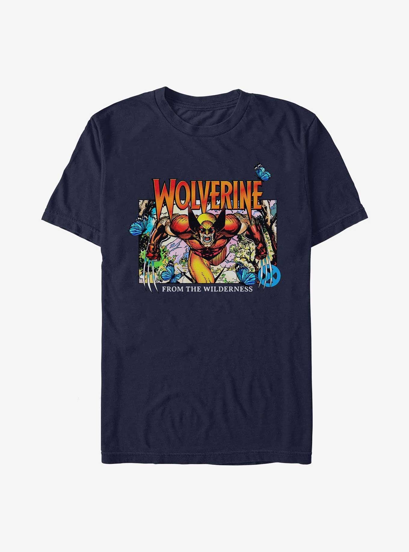 Marvel X-MenWolverine From The Wilderness T-Shirt, NAVY, hi-res