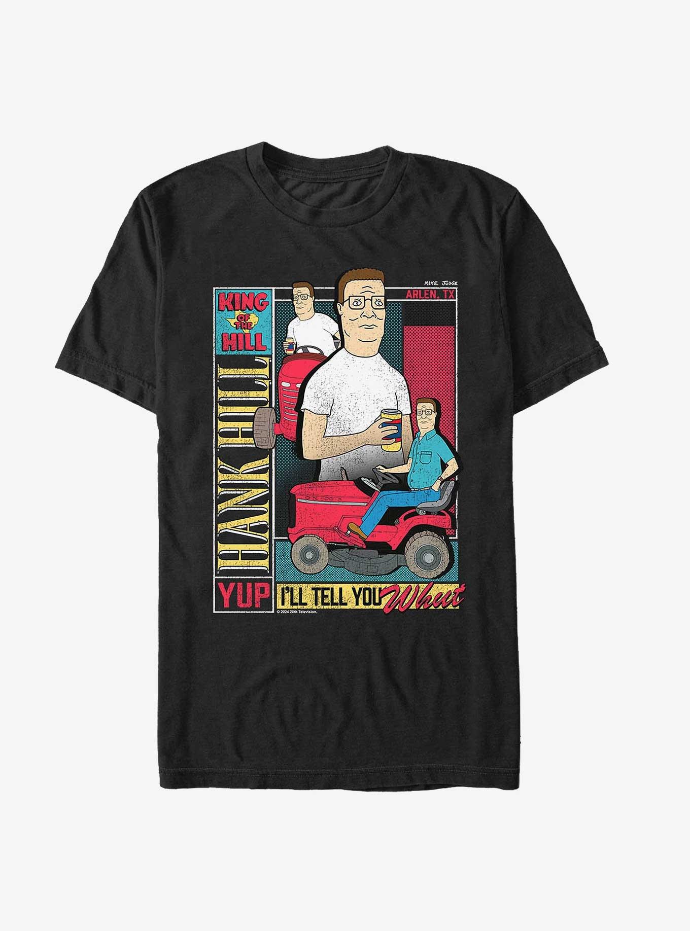 King of the Hill Hank Poster T-Shirt, BLACK, hi-res