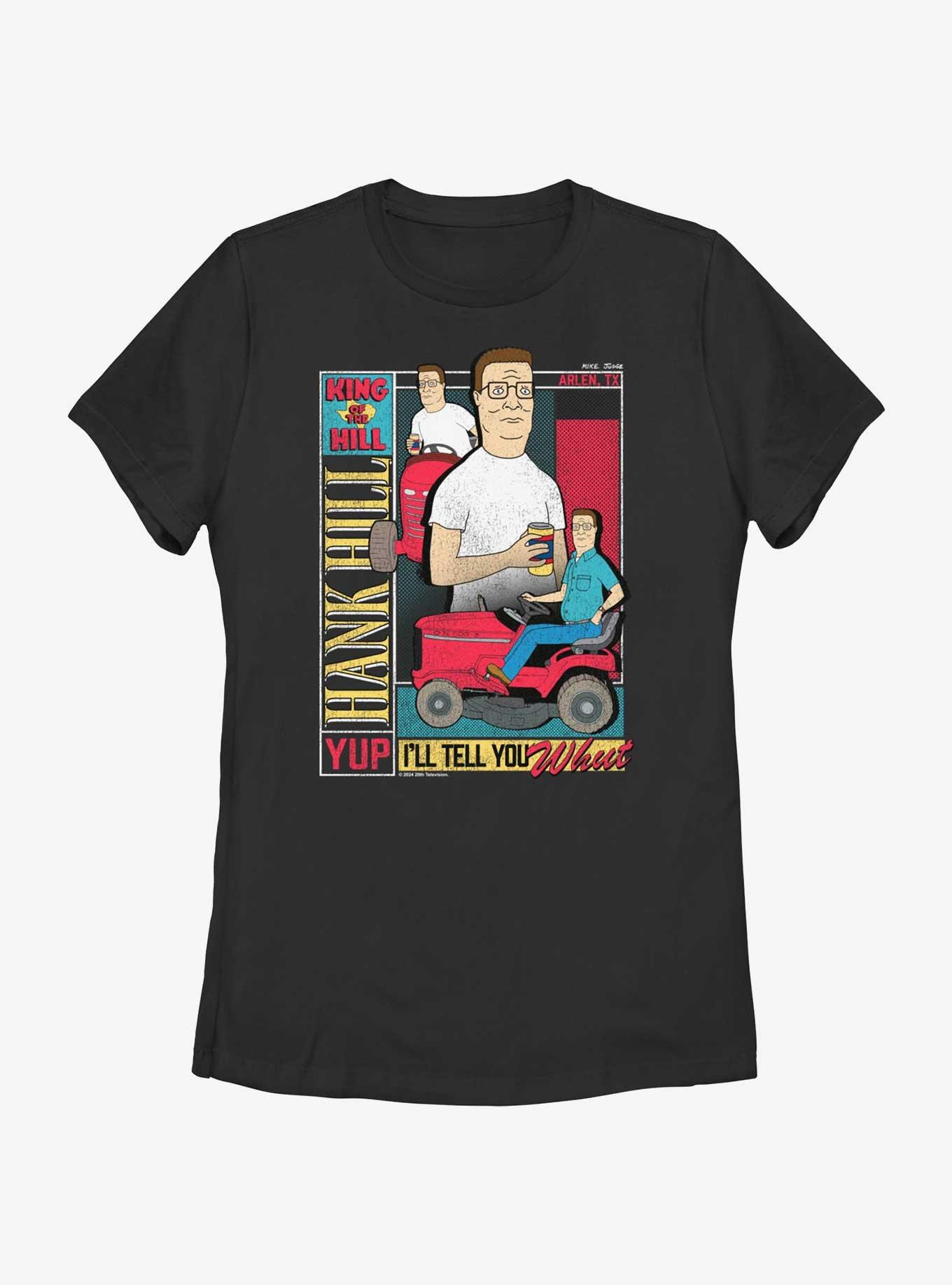 King of the Hill Hank Poster Women's T-Shirt, BLACK, hi-res