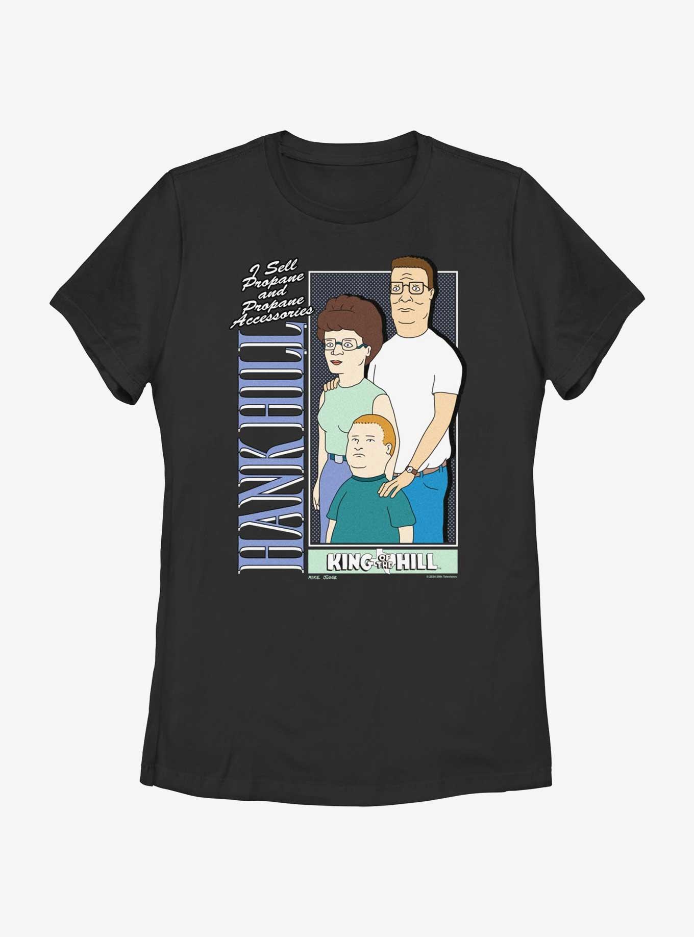 King of the Hill Family Poster Women's T-Shirt, BLACK, hi-res