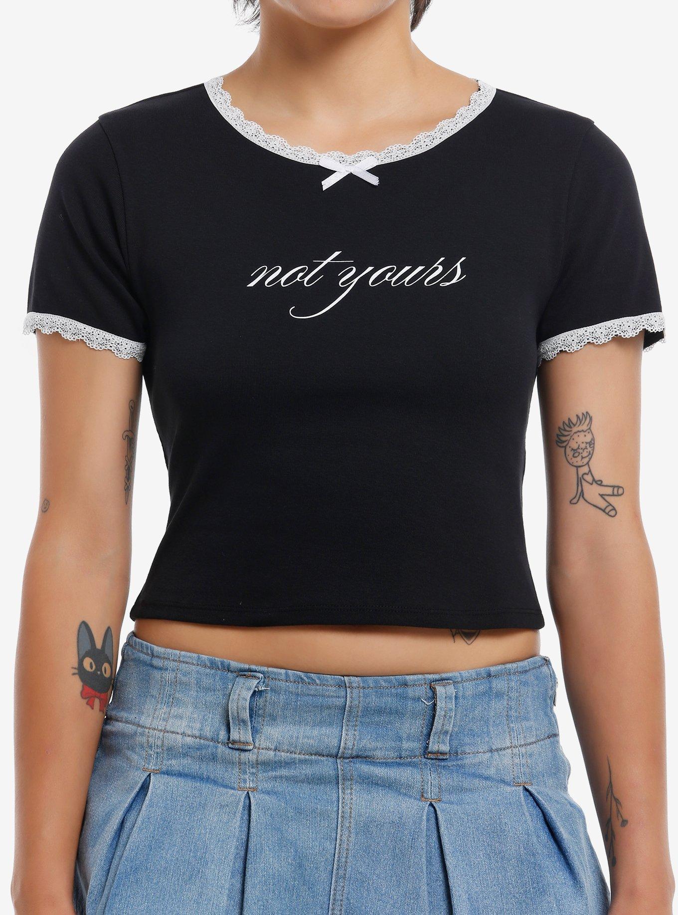 Sweet Society Not Yours Lace Girls Baby T-Shirt, , hi-res