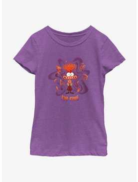 Disney Pixar Inside Out 2 Anxiety I Am Fine Youth Girls T-Shirt, , hi-res