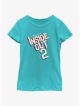 Disney Pixar Inside Out 2 Logo Youth Girls T-Shirt, TAHI BLUE, hi-res