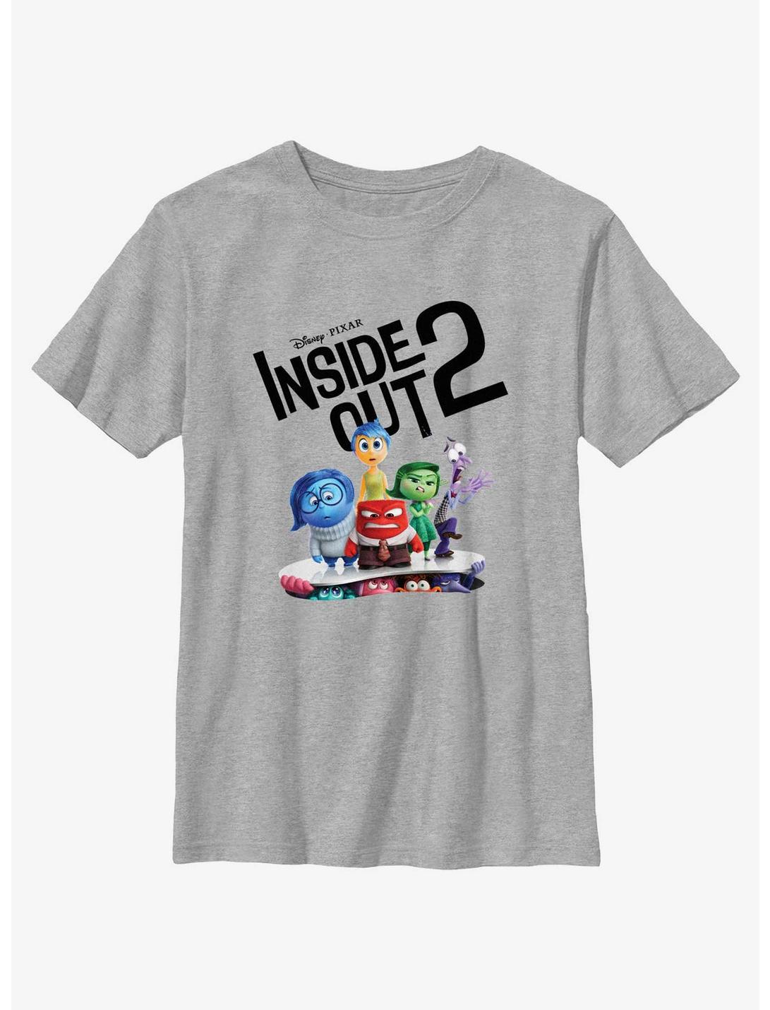 Disney Pixar Inside Out 2 All The Emotions Youth T-Shirt, ATH HTR, hi-res