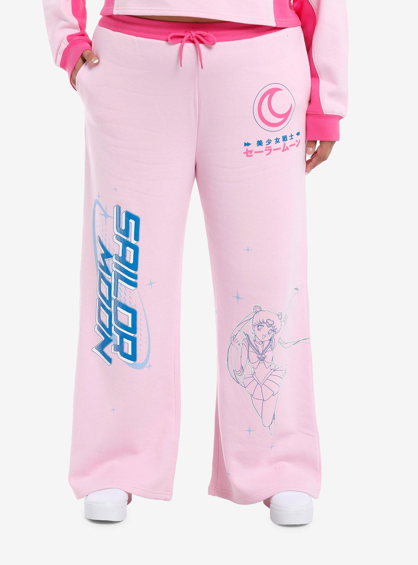 Pretty Guardian Sailor Moon Wide Leg Girls Lounge Pants Plus Size, , hi-res