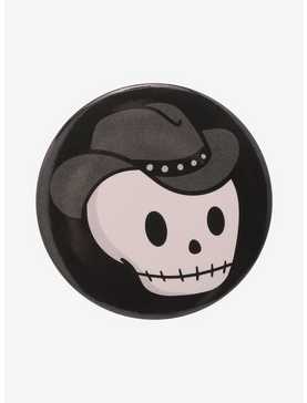 Skeleton Cowboy 3 Inch Button, , hi-res