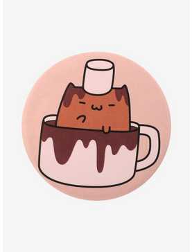 Cat Hot Chocolate 3 Inch Button, , hi-res