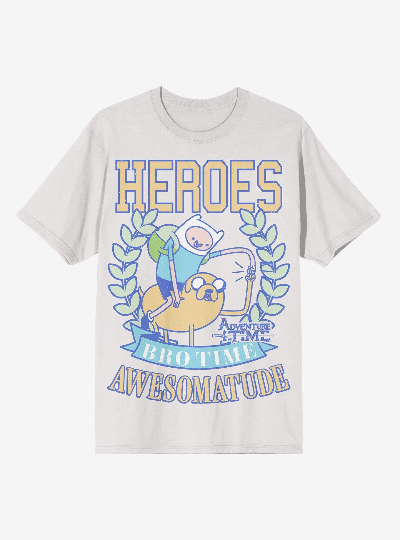Adventure Time Finn & Jake Collegiate T-Shirt, NATURAL, hi-res