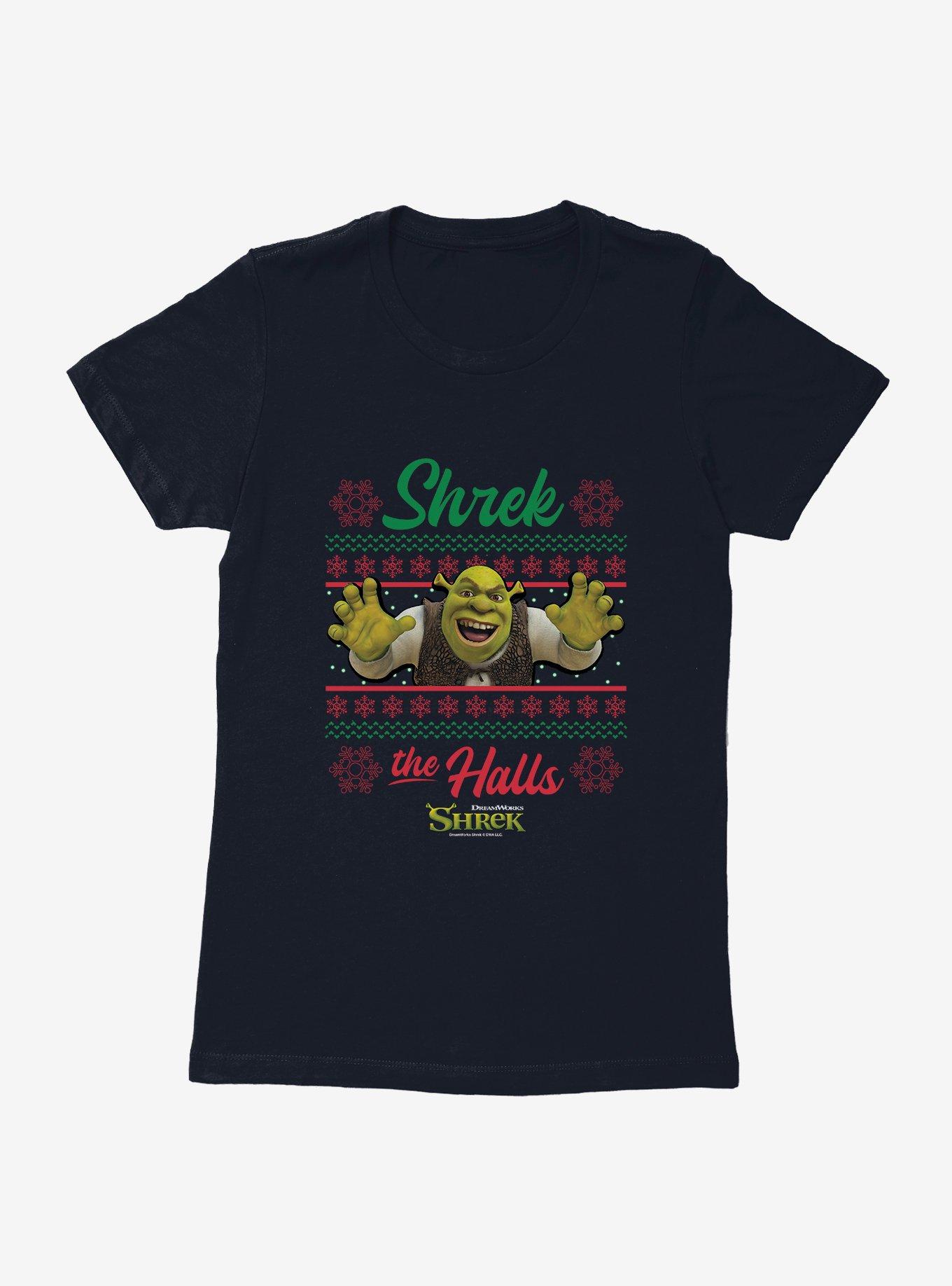 Shrek Shrek The Halls Ugly Christmas Sweater Womens T-Shirt