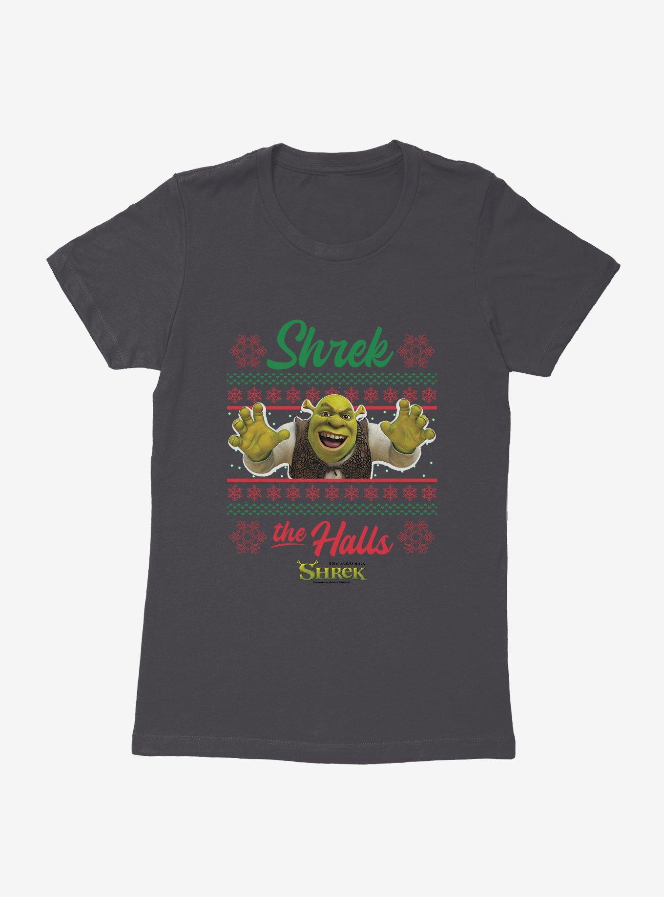 Shrek Shrek The Halls Ugly Christmas Sweater Womens T-Shirt