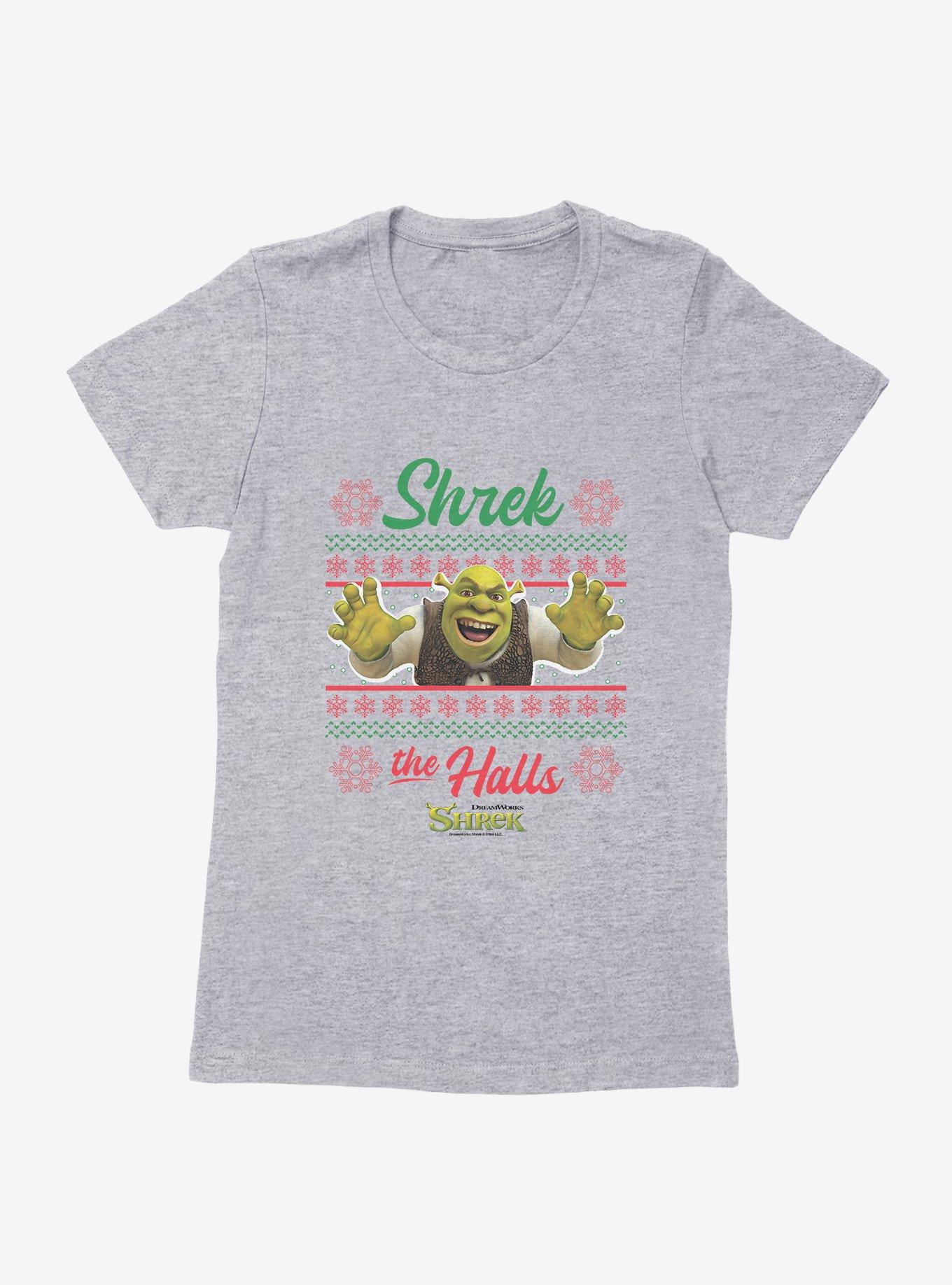 Shrek Shrek The Halls Ugly Christmas Sweater Womens T-Shirt