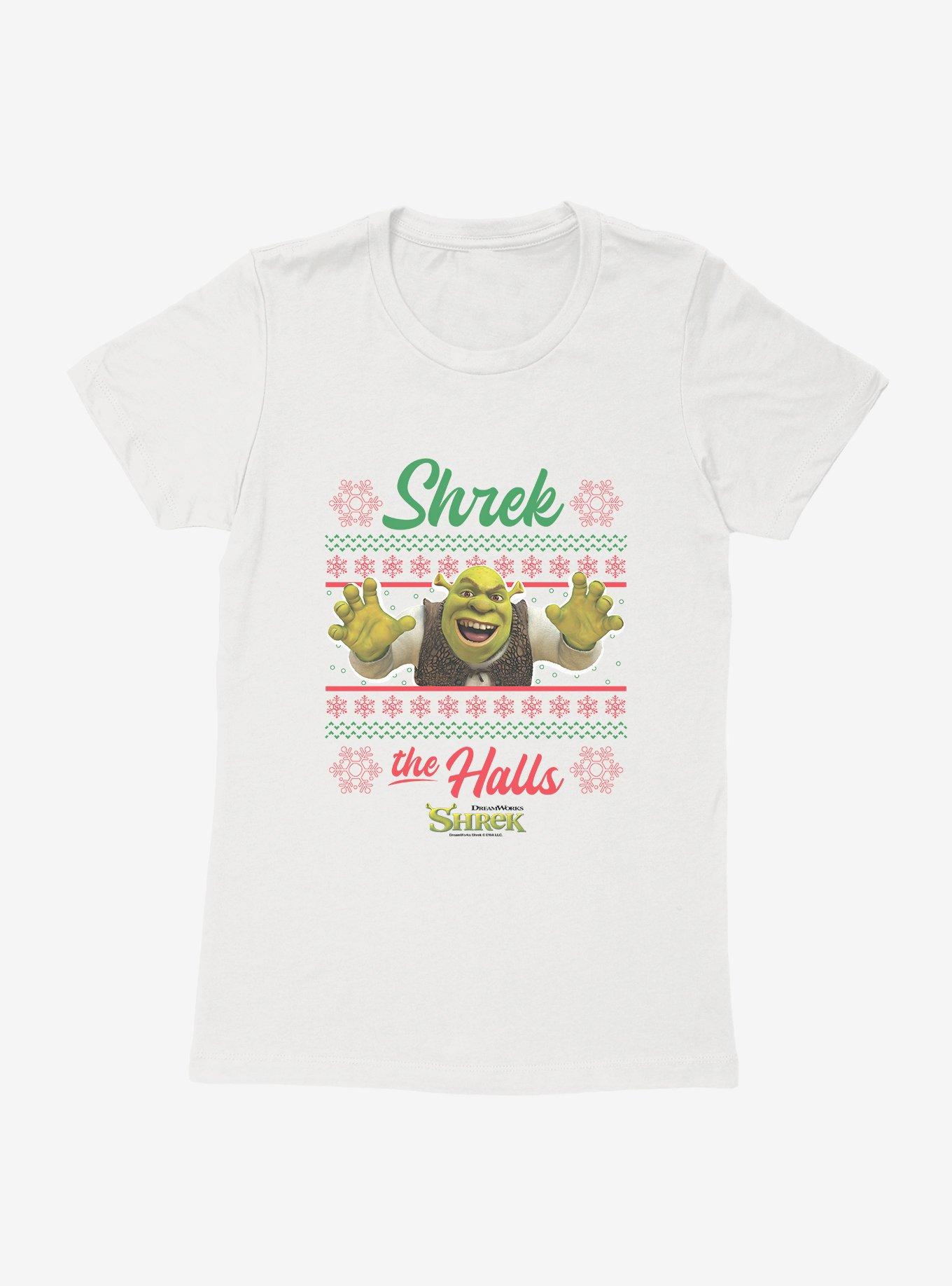 Shrek Shrek The Halls Ugly Christmas Sweater Womens T-Shirt
