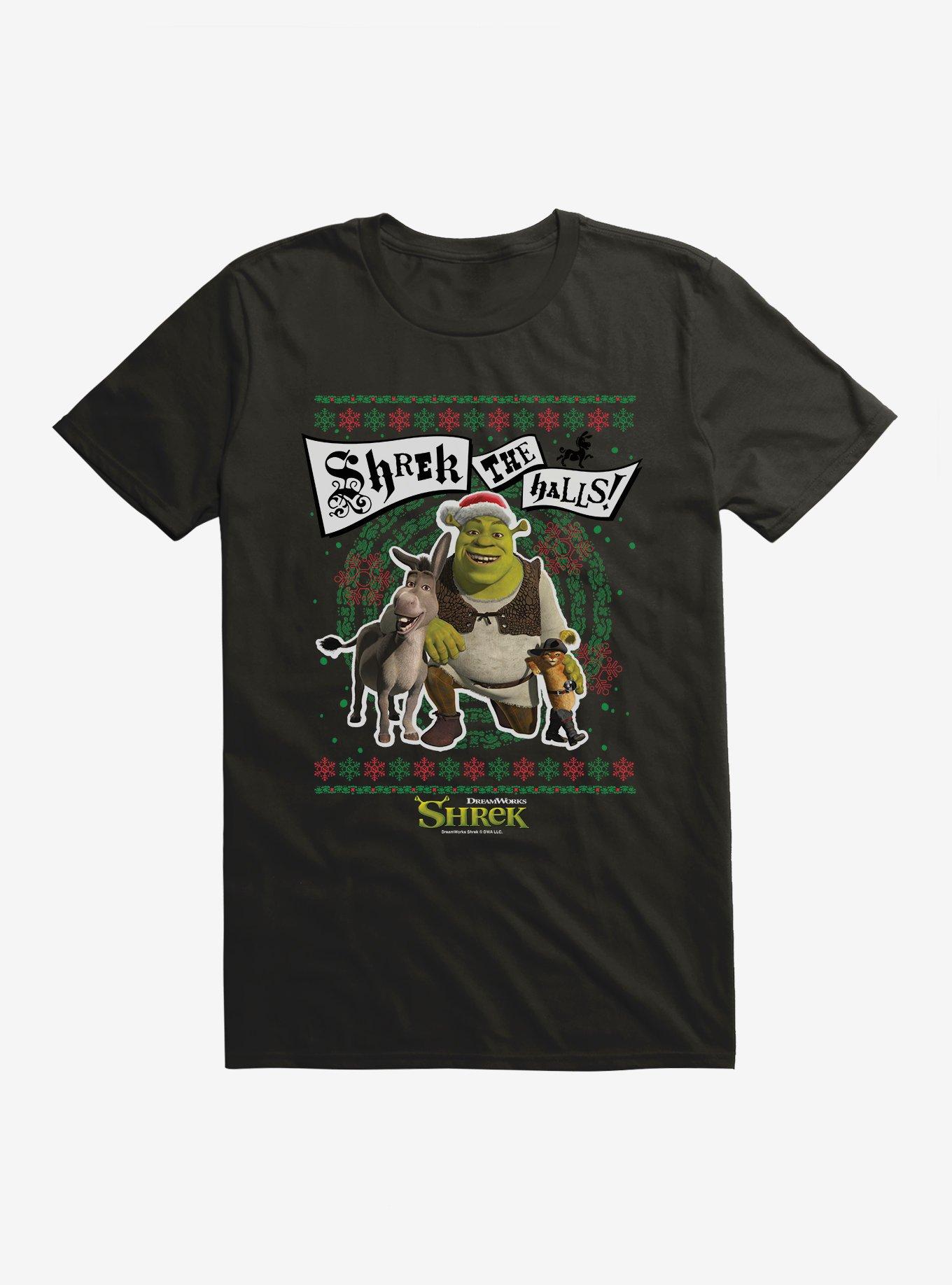 Shrek Shrek The Halls! Group Ugly Christmas Sweater T-Shirt, , hi-res