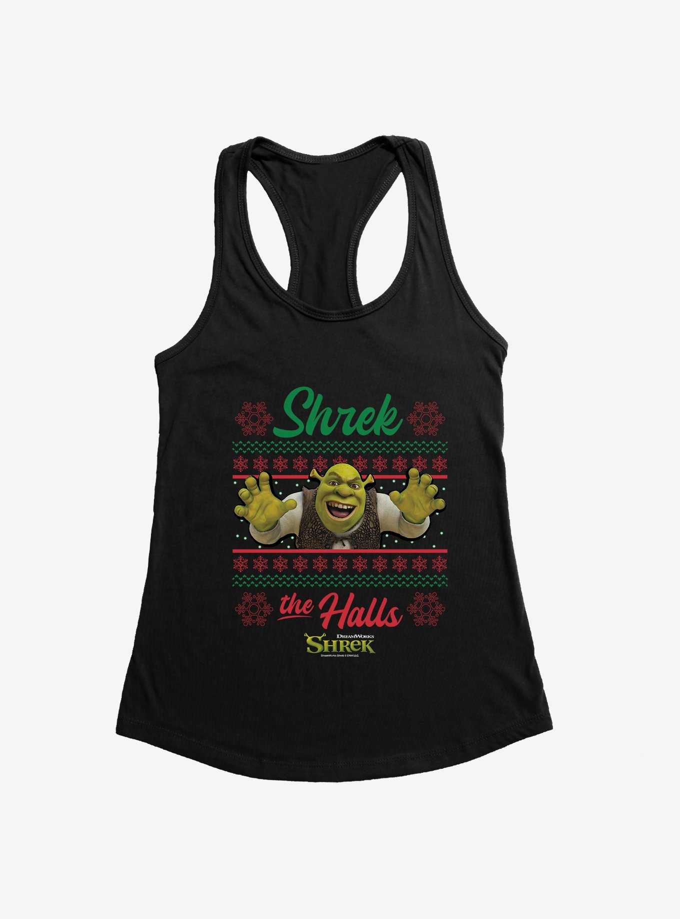Shrek Shrek The Halls Ugly Christmas Sweater Womens Tank Top, , hi-res