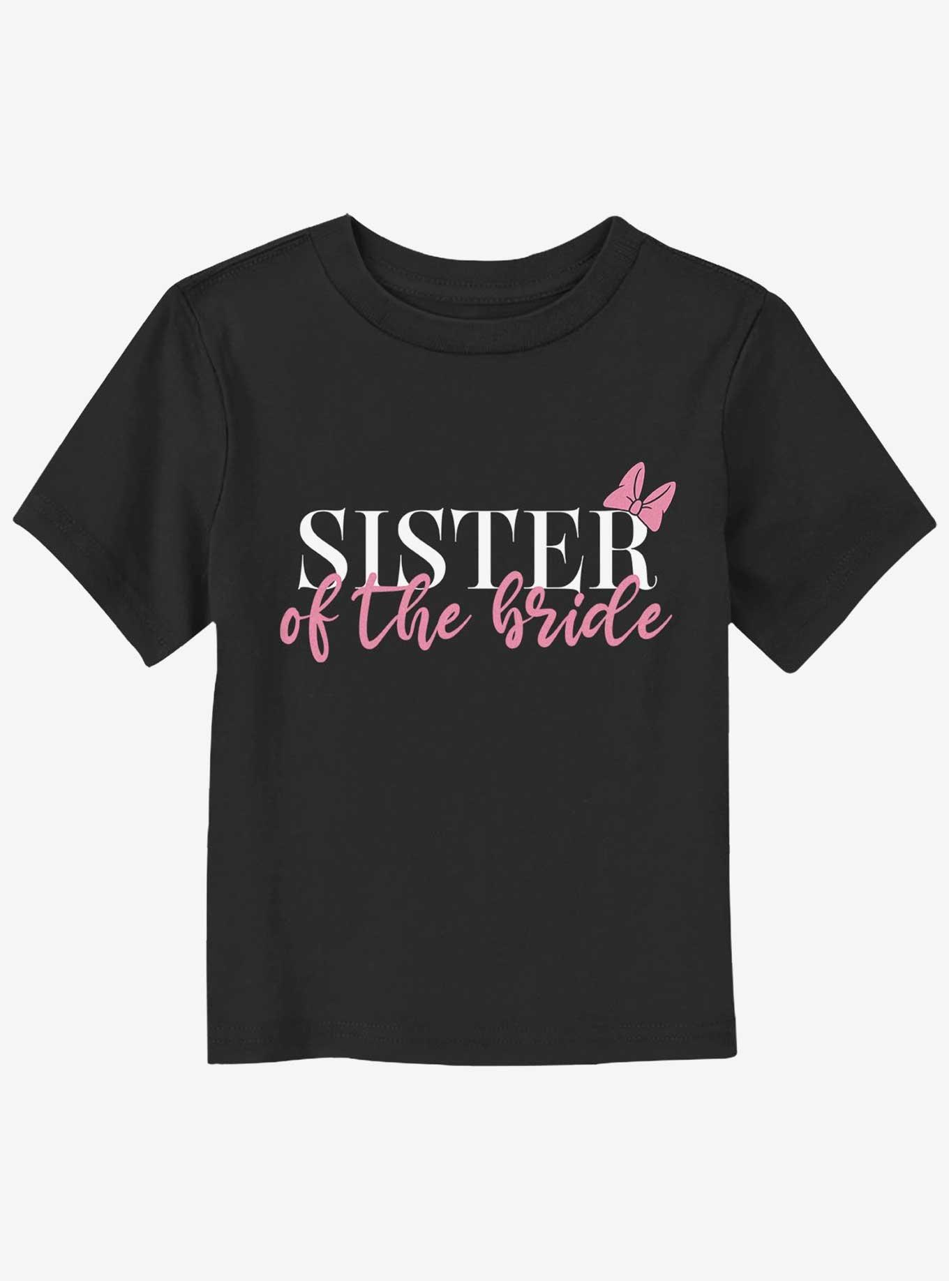 Disney Mickey Mouse Sister Of The Bride Toddler T-Shirt, BLACK, hi-res