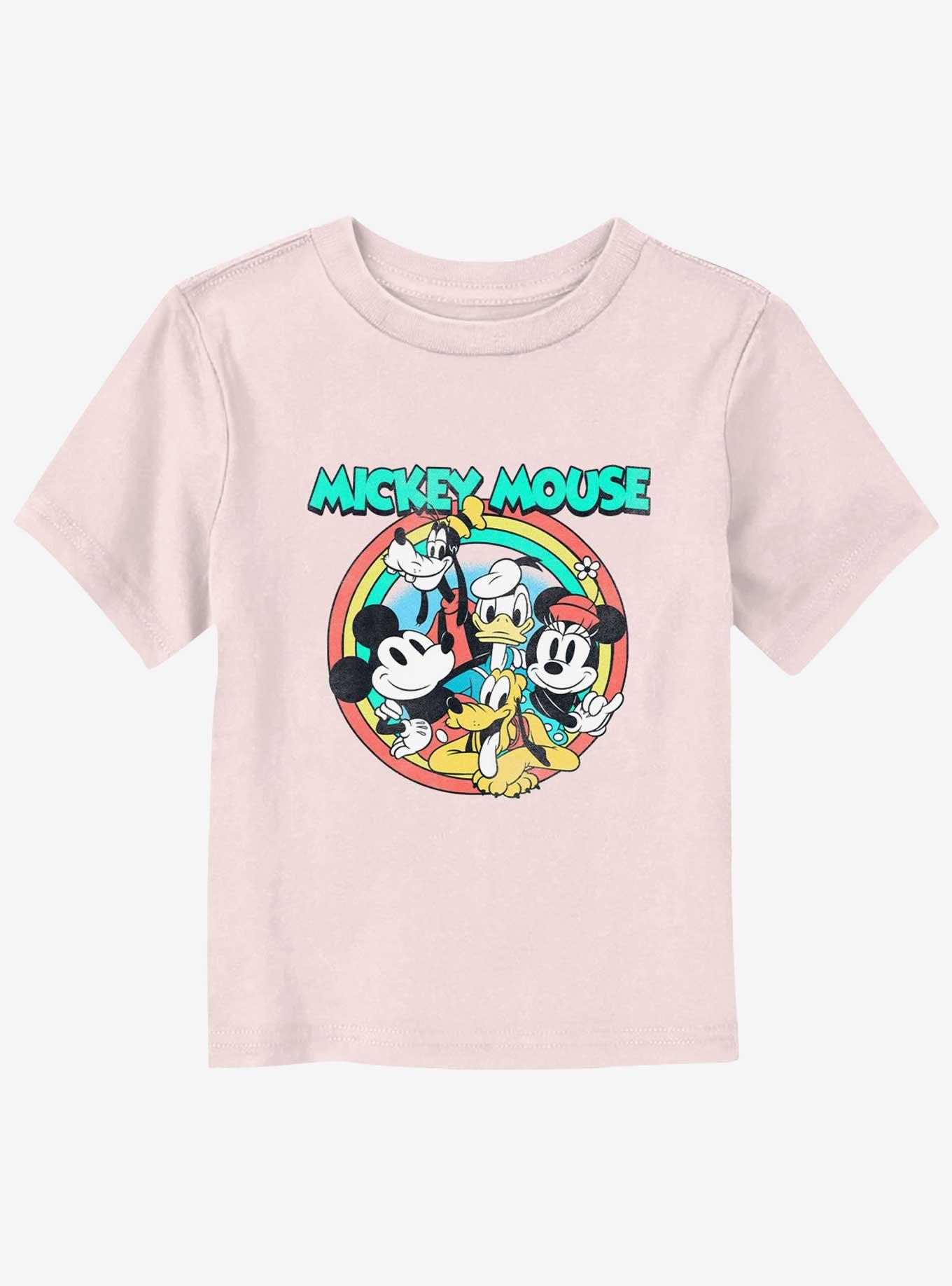 Disney Mickey Mouse & Friends Pose Toddler T-Shirt, LIGHT PINK, hi-res