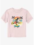 Disney Mickey Mouse Skating By The Beach Toddler T-Shirt, LIGHT PINK, hi-res