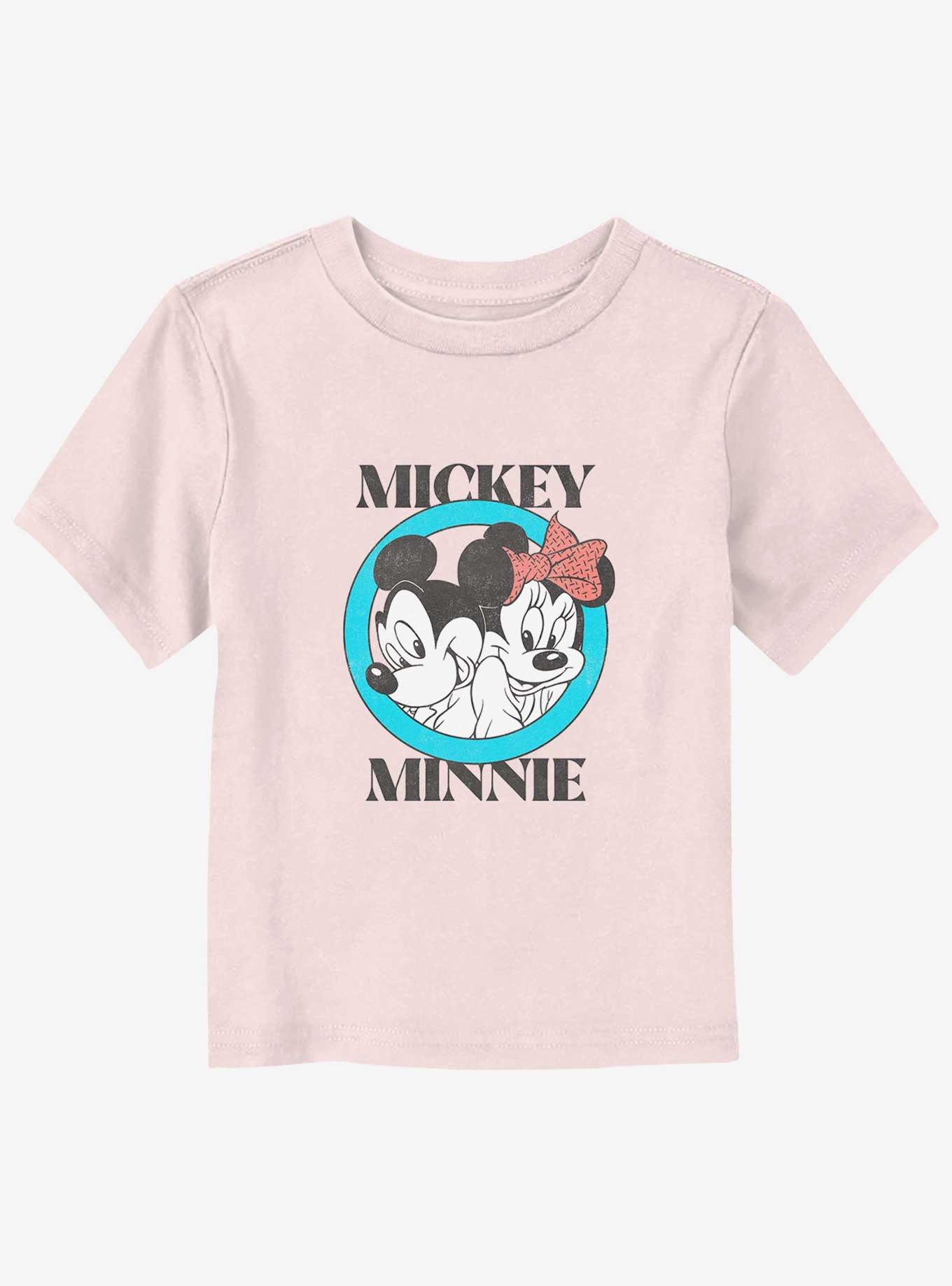 Disney Mickey Mouse And Minnie Couple Closeup Toddler T-Shirt, LIGHT PINK, hi-res