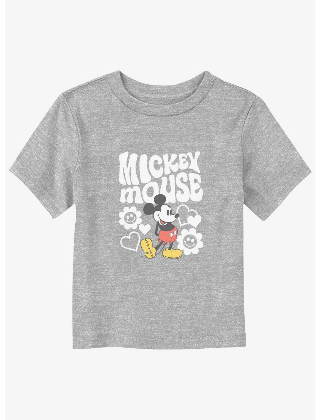 Disney Mickey Mouse Groovy And Flowers Toddler T-Shirt, ATH HTR, hi-res