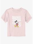 Disney Mickey Mouse Groovy And Flowers Toddler T-Shirt, LIGHT PINK, hi-res