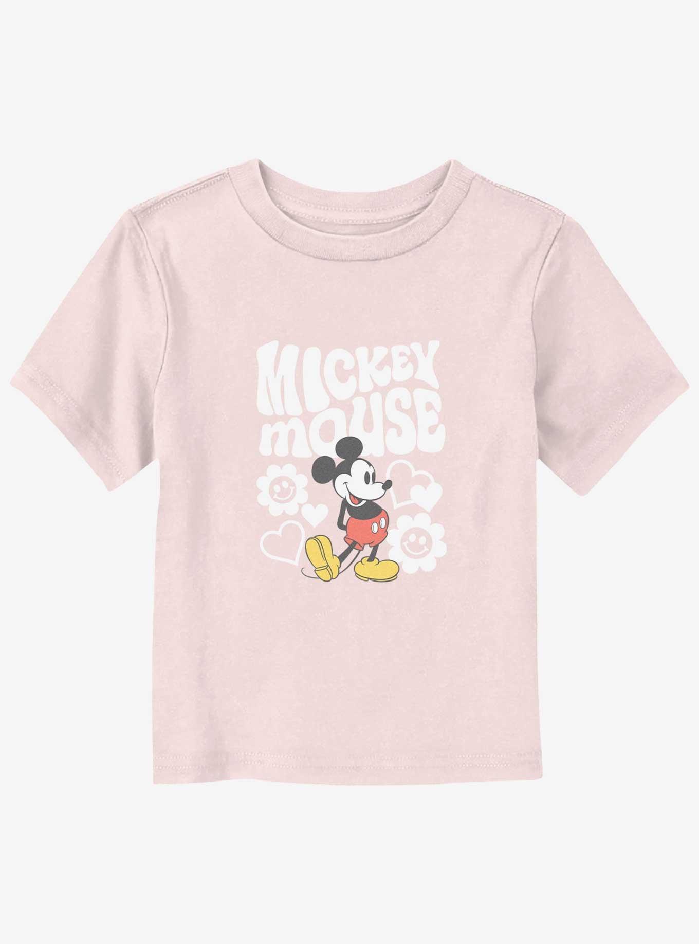 Disney Mickey Mouse Groovy And Flowers Toddler T-Shirt, , hi-res