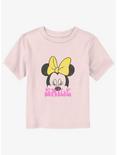 Disney Minnie Mouse Smile Minnie Toddler T-Shirt, LIGHT PINK, hi-res