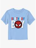 Marvel Spider-Man Birthday Icon Spiderman Toddler T-Shirt, LT BLUE, hi-res