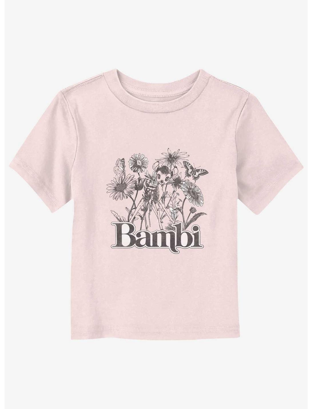 Disney Bambi Floral Sketch Toddler T-Shirt, LIGHT PINK, hi-res