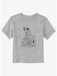 Disney 101 Dalmatians Dog Pile Toddler T-Shirt, ATH HTR, hi-res