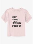 Disney Eat Sleep Disney Toddler T-Shirt, LIGHT PINK, hi-res