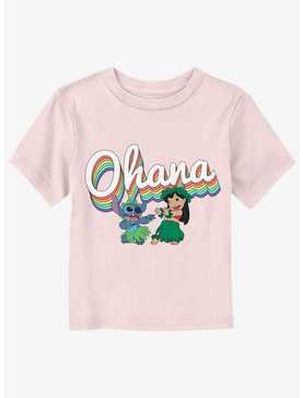 Disney Lilo And Stitch Rainbow Ohana Toddler T-Shirt, , hi-res