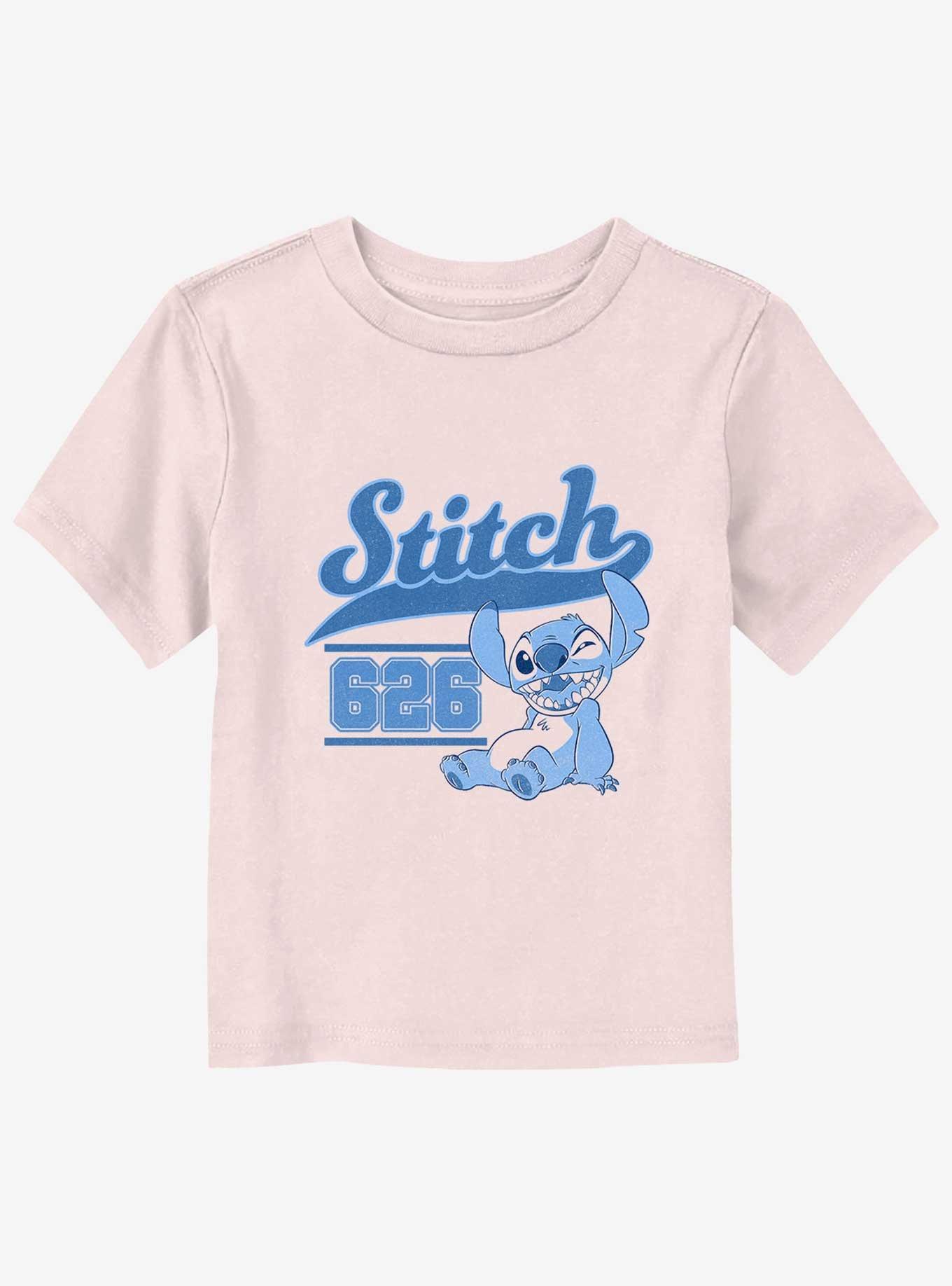 Disney Lilo And Stitch Collegiate Toddler T-Shirt, LIGHT PINK, hi-res