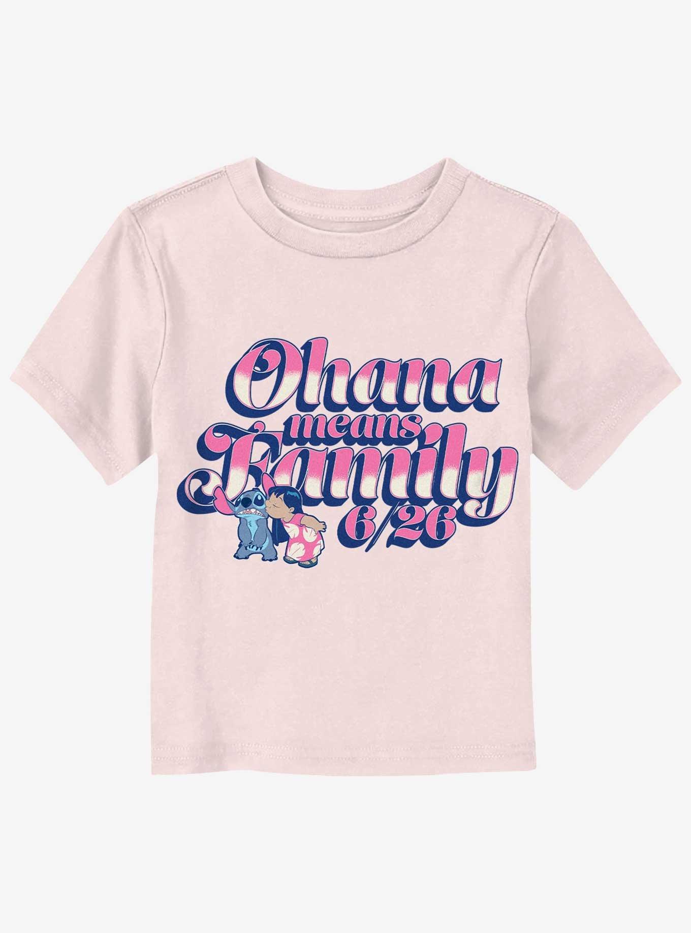 Disney Lilo And Stitch Ohana Toddler T-Shirt, LIGHT PINK, hi-res