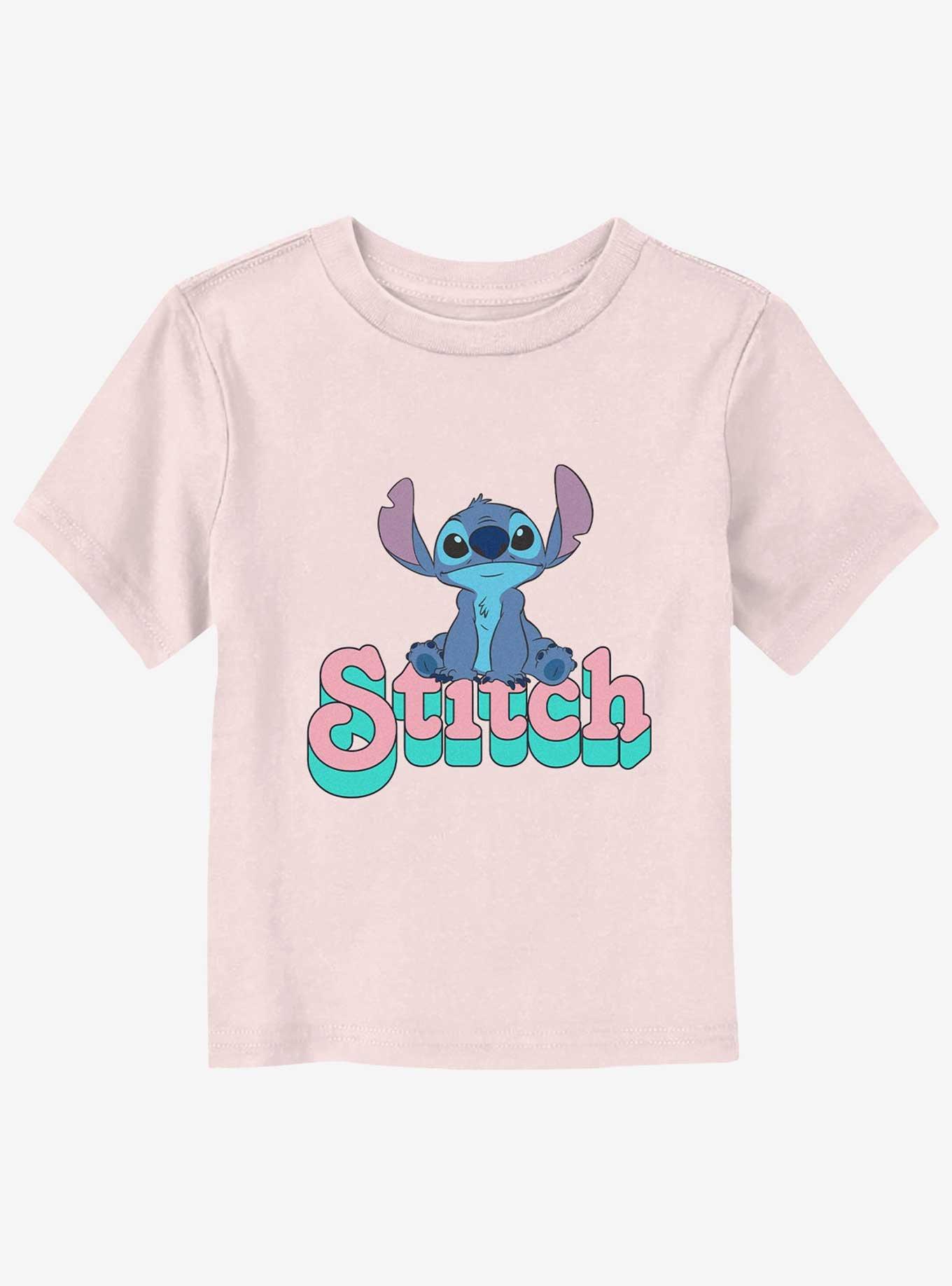 Disney Lilo & Stitch Sitting Name Toddler T-Shirt, , hi-res