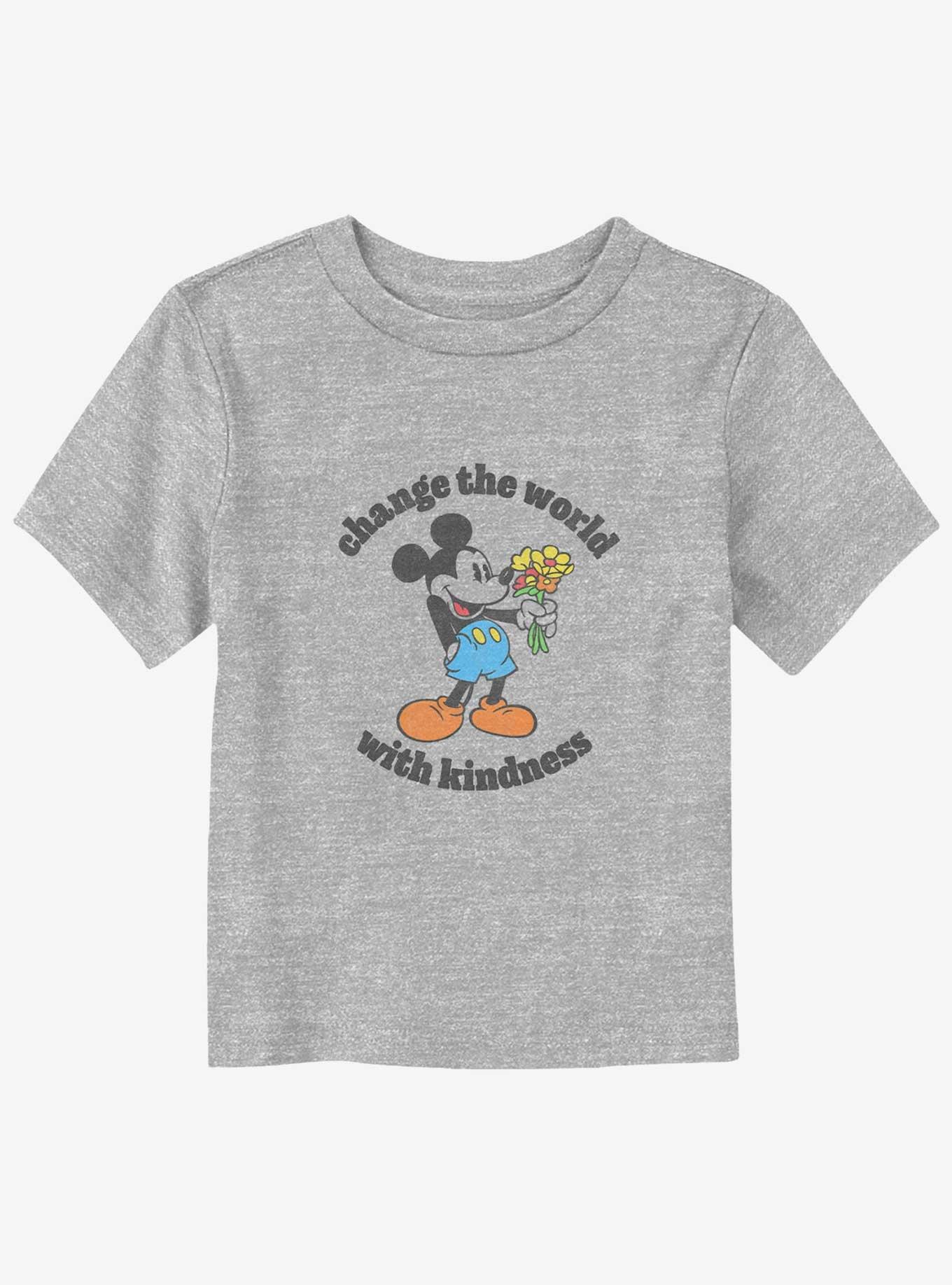 Disney Mickey Mouse Change The World With Kindness Toddler T-Shirt, ATH HTR, hi-res