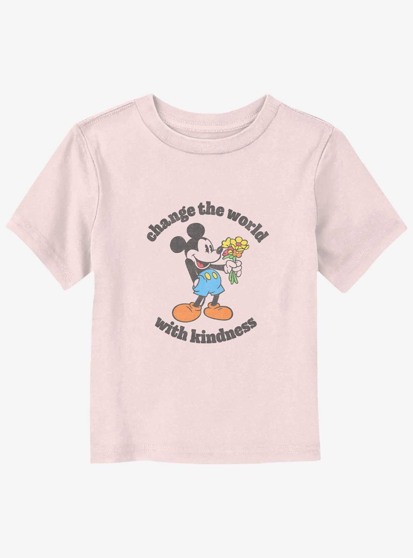 Disney Mickey Mouse Change The World With Kindness Toddler T-Shirt, LIGHT PINK, hi-res