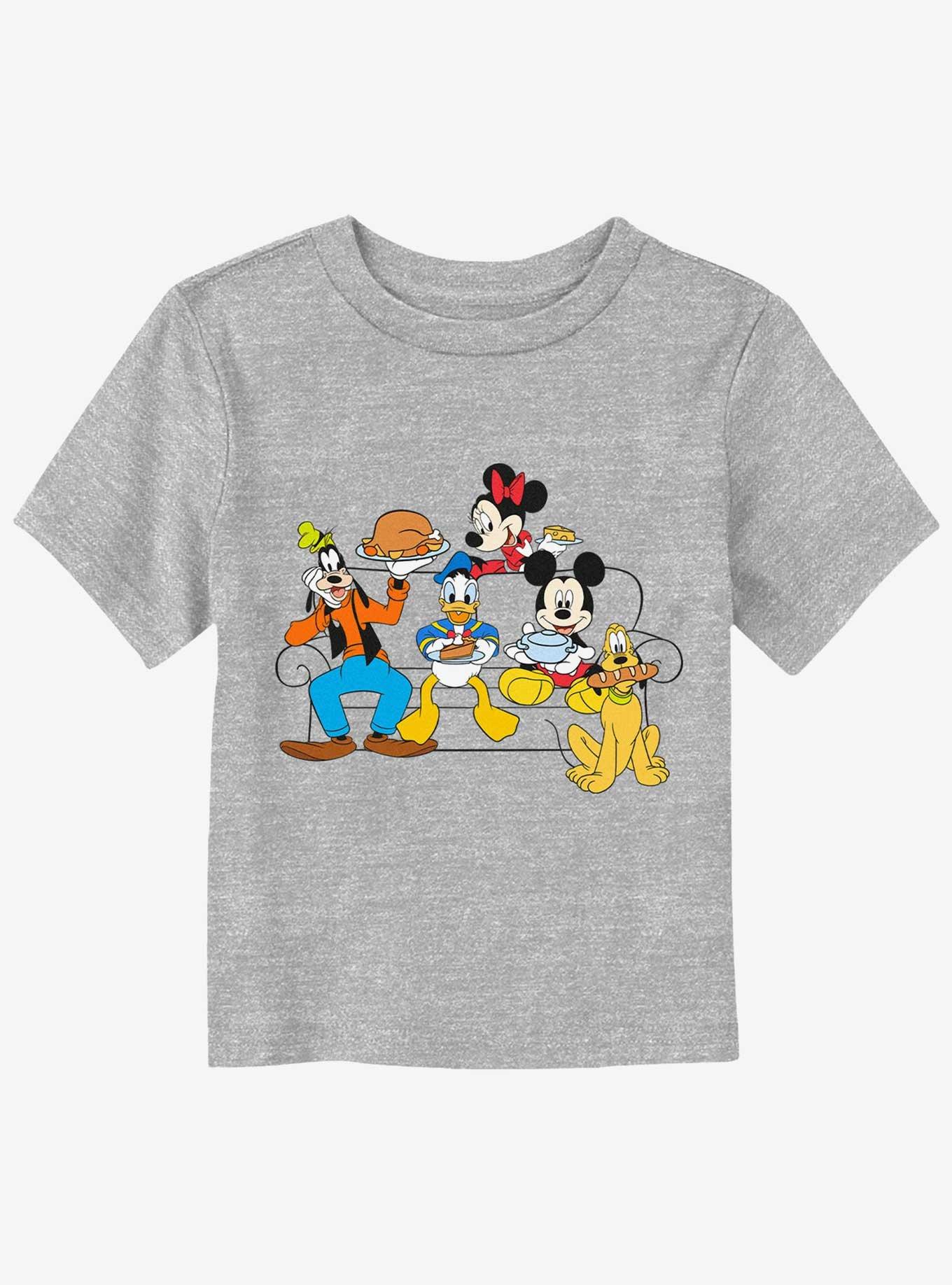 Disney Mickey Mouse Friendsgiving Vibes Toddler T-Shirt, ATH HTR, hi-res