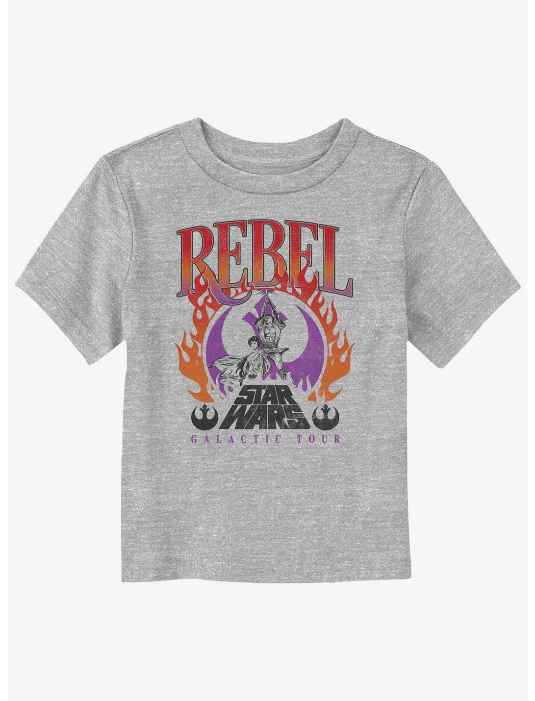 Star Wars Rebel Galactic Tour Flames Toddler T-Shirt, ATH HTR, hi-res