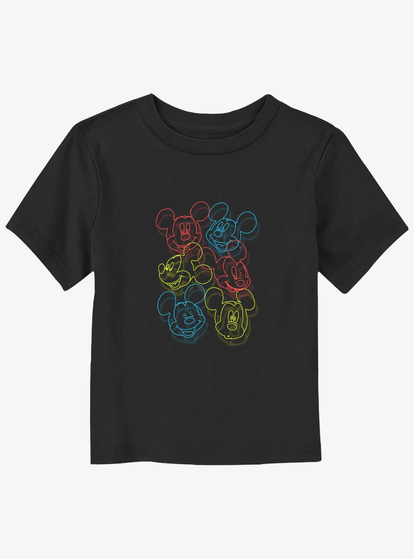 Disney Mickey Mouse Neon Heads Toddler T-Shirt, , hi-res