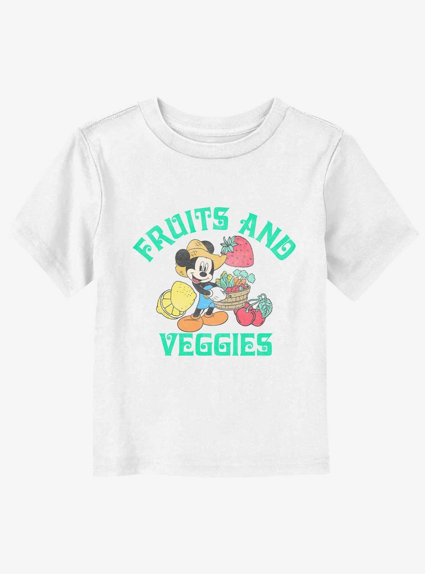 Disney Mickey Mouse Fruits And Veggies Toddler T-Shirt, WHITE, hi-res