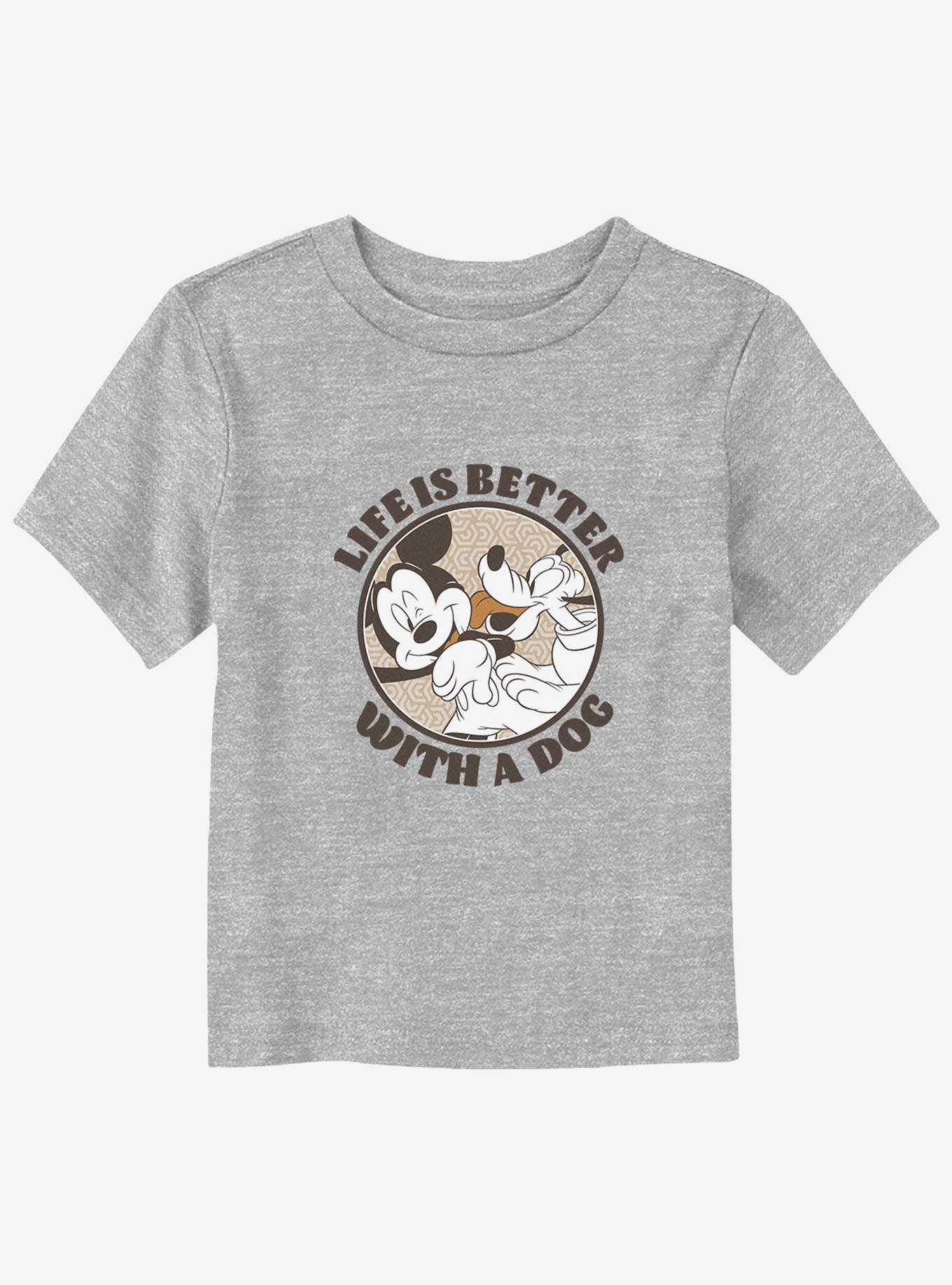 Disney Mickey Mouse Better With A Dog Toddler T-Shirt, , hi-res